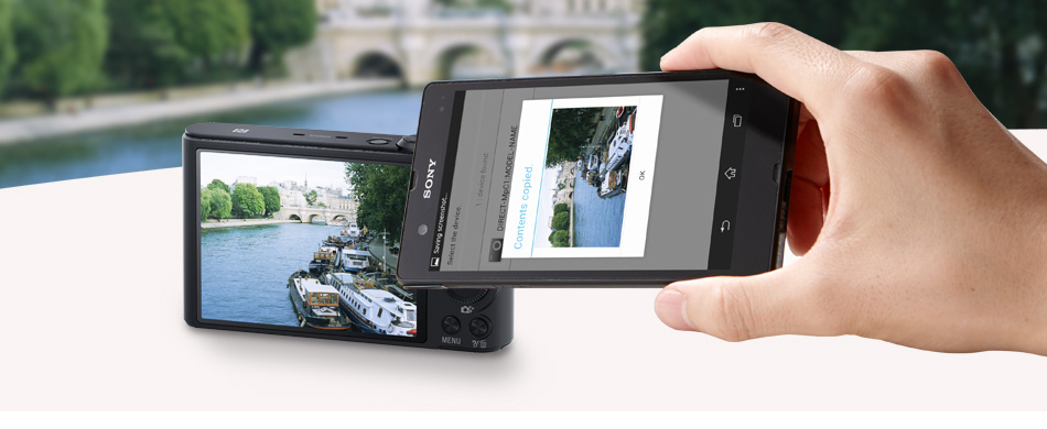 DSC-WX350 特長 : Wi-Fi（R）／NFC機能＆楽しい撮影機能 | デジタル