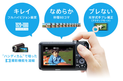 DSC-HX10V 特長 : フルハイビジョン動画撮影 | デジタルスチルカメラ Cyber-shot サイバーショット | ソニー DSC-HX10V 特長 : フルハイビジョン動画撮影 | デジタルスチルカメラ Cyber-shot サイバーショット | ソニー
