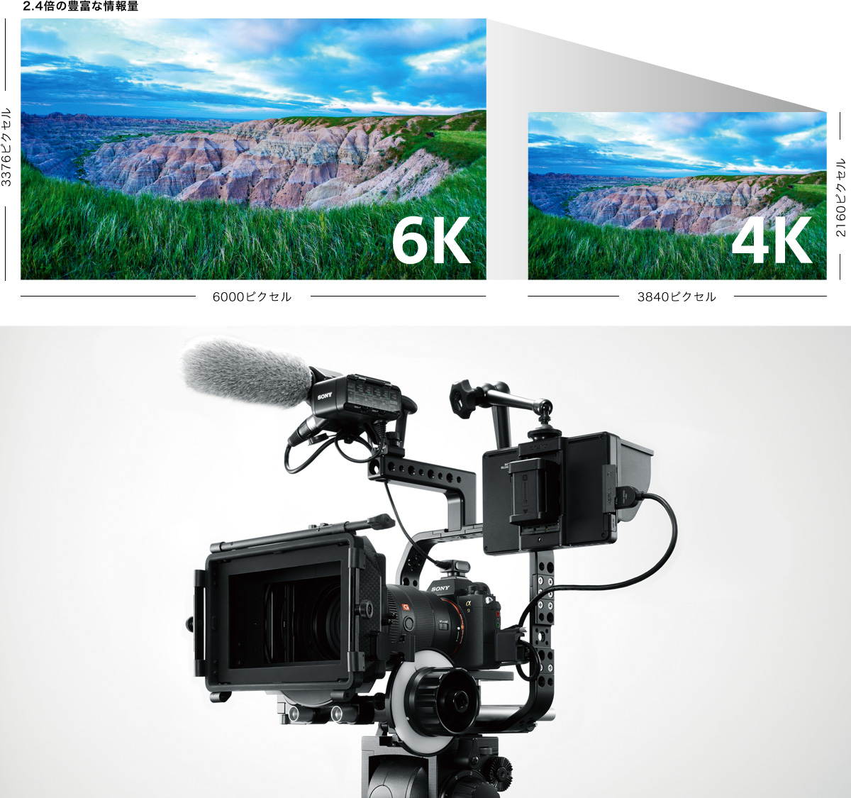 α9 特長 : 高解像度4K動画記録 | デジタル一眼カメラα（アルファ 