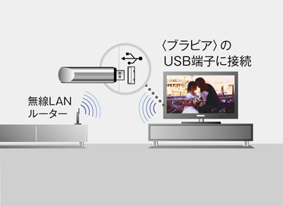 USB無線LANでの接続イメージ