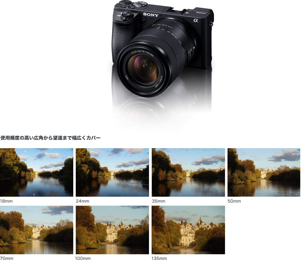E 18-135mm F3.5-5.6 OSS 特長 | デジタル一眼カメラα（アルファ