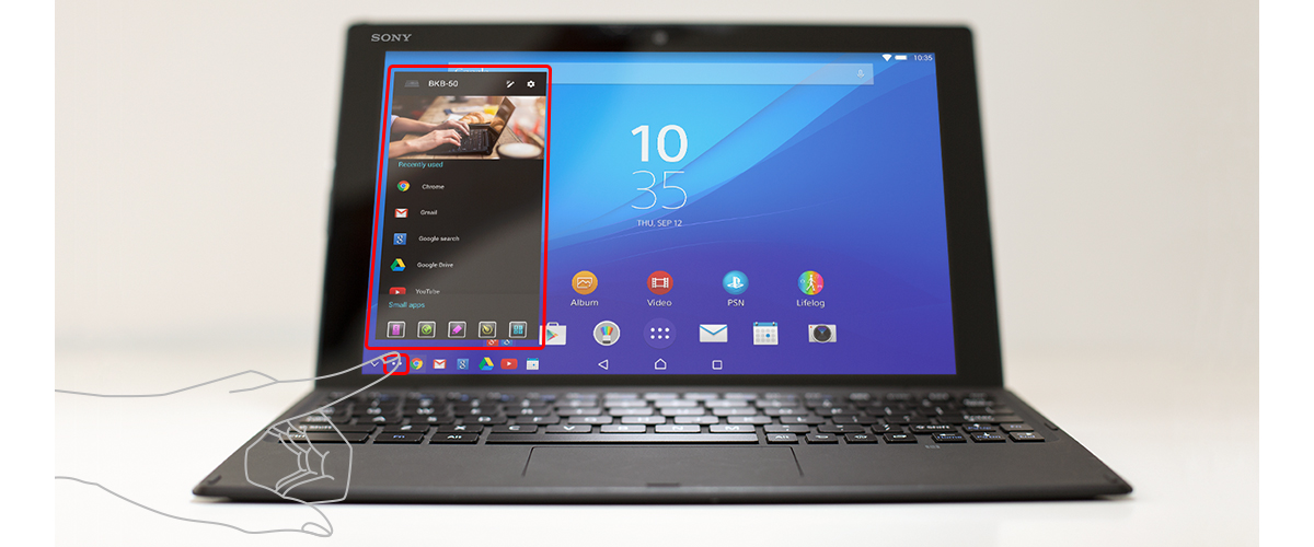 XperiaZ4タブレット&BKB50キーボード