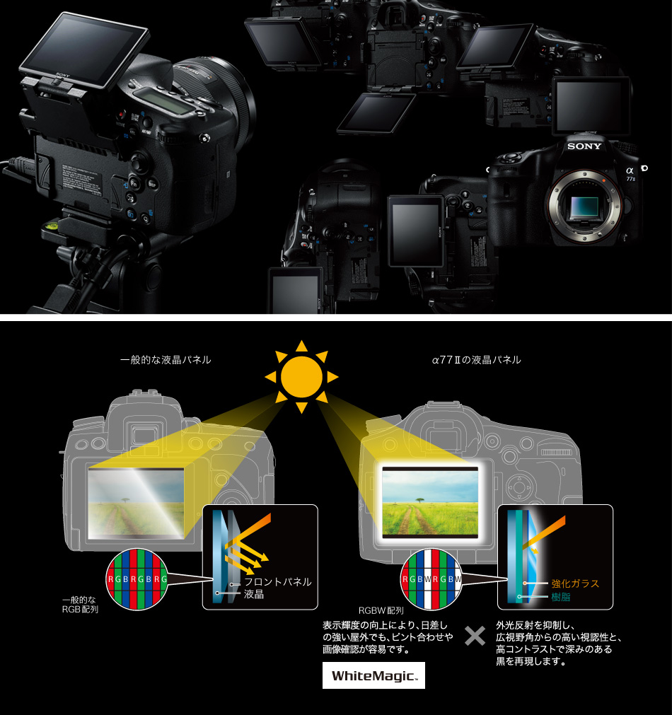 α77 II 特長 : 被写体に集中できる操作性 | デジタル一眼カメラα