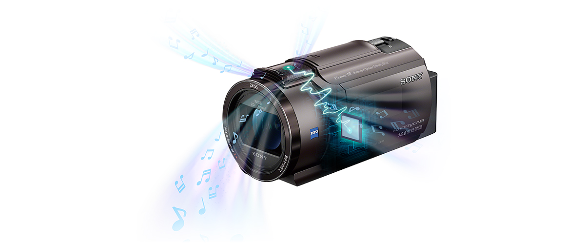 FDR-AX40 特長 : 高音質機能 | デジタルビデオカメラ Handycam 
