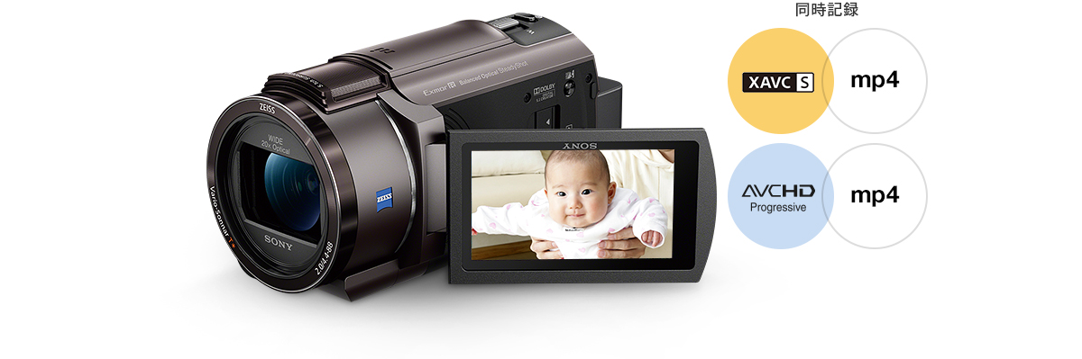 FDR-AX40 特長 : 便利な撮影機能 | デジタルビデオカメラ Handycam 