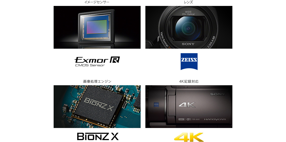 FDR-AX45A | デジタルビデオカメラ Handycam ハンディカム | ソニー