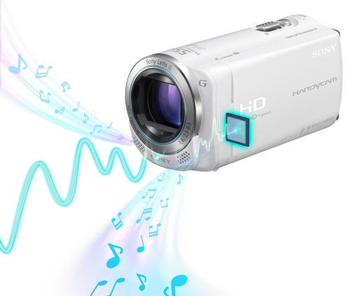 HDR-CX270V 特長 : 進んだ高音質機能 | デジタルビデオカメラ Handycam 