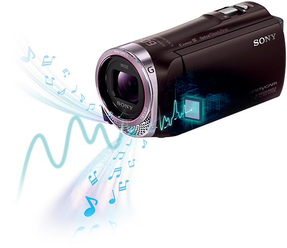 HDR-CX420 特長 : 高音質機能 | デジタルビデオカメラ Handycam 