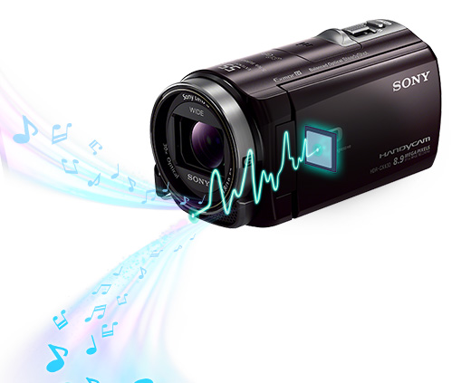 HDR-CX430V 特長 : 高音質機能 | デジタルビデオカメラ Handycam 