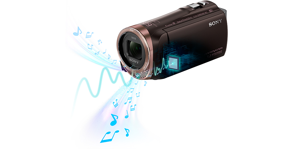 HDR-CX480 特長 : 高音質機能 | デジタルビデオカメラ Handycam 
