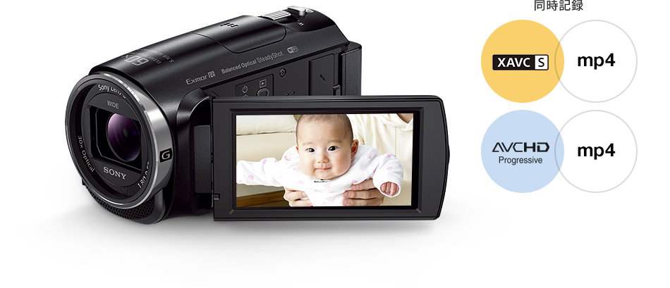 HDR-CX670 特長 : 便利な撮影機能 | デジタルビデオカメラ Handycam 