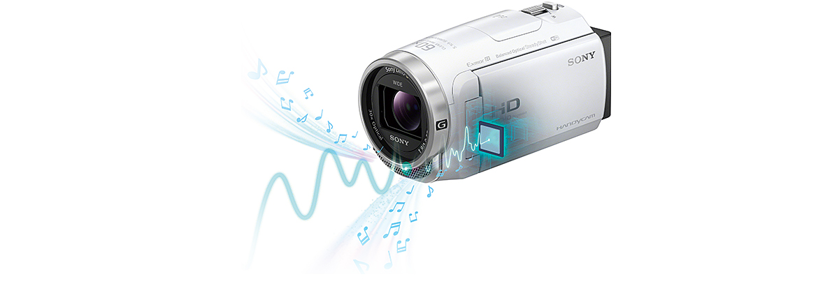 HDR-CX680 特長 : 高音質機能 | デジタルビデオカメラ Handycam