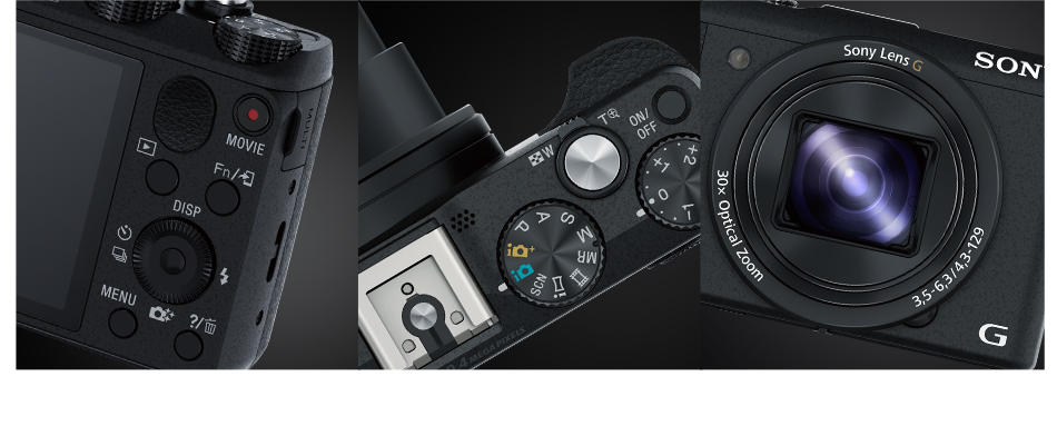 DSC-HX60V 特長 : デザイン＆アクセサリー | デジタルスチルカメラ 
