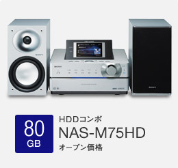 80GB HDDコンポ NAS-M75HD オープン価格