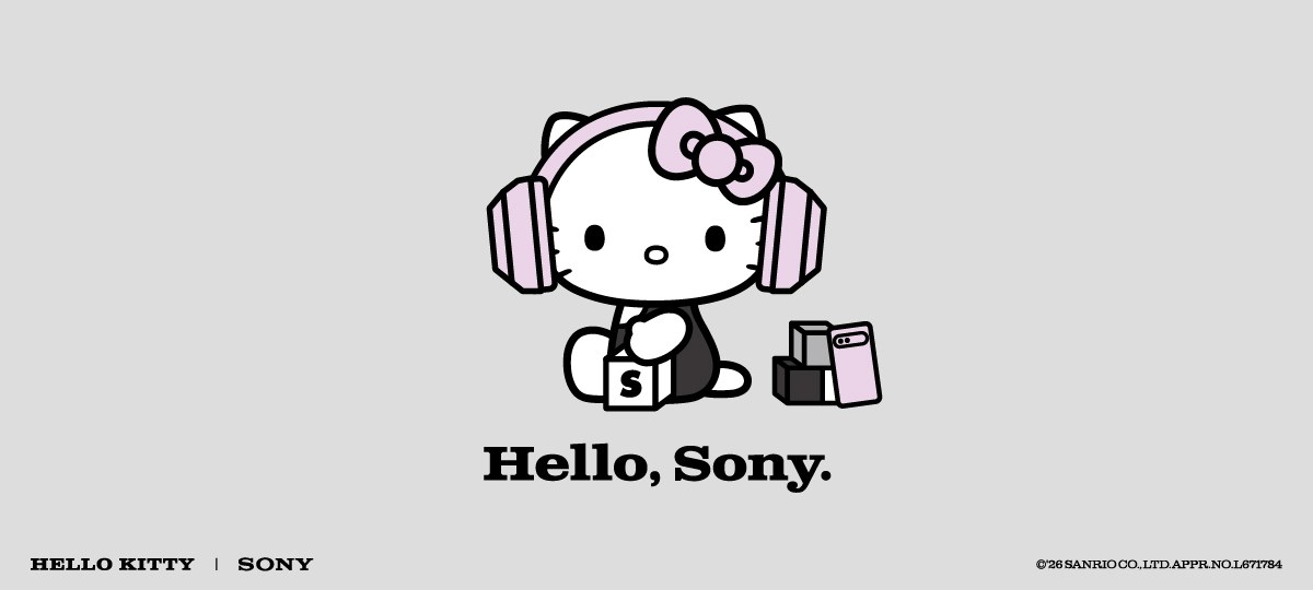 Hello, Sony.�@������A�\�j�[�Əo��܂����B�����y���񂾂�A�N���ƂȂ�������A�V���������ɂ킭�킭������B�ЂƂ̏o�����A���E�͂����ƍL�����Ă����BHelllo, Sony.�V�����o��ƂƂ��ɁA�����炵���������y�������B