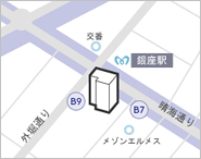東京銀座・ソニービル地図