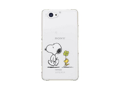 �N���A�P�[�X SNOOPY&trade;���f�� Xperia&trade; J1 Compact�p