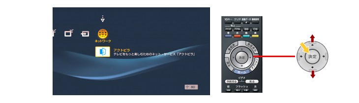 アクトビラのページを表示する