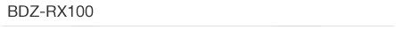 BDZ-RX100