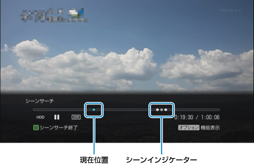 シーンサーチ画面