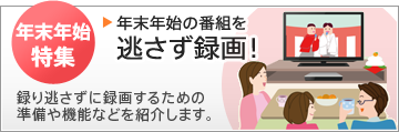 年末年始、テレビ番組を逃さず録画!