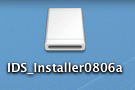 デスクトップに表示される「IDS_Installer0806a」のアイコンをダブルクリックします。