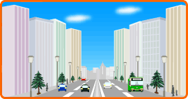 高い建物のそば・建物の間の道路・屋根がある屋外施設・密集した樹木の間、地下・トンネルの中など