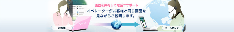 ��ʂ����L���ēd�b�ŃT�|�[�g �I�y���[�^�[�����q�l�Ɠ�����ʂ����Ȃ��炲�������܂��B