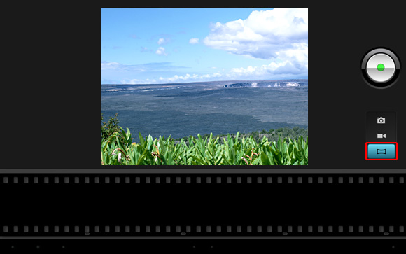 パノラマアイコンをタップ