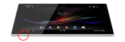 Xperia Tablet Z{̂microUSBڑ[q̃Jo[