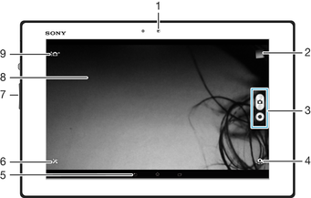 Camera overview of Sony Xperia™ Tablet Z