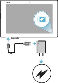 Charging the Sony Xperia™ Tablet Z