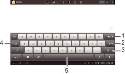 On-screen keyboard in Sony Devices