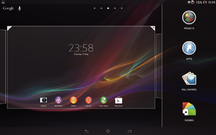 Panes on Home screen in Sony Devices