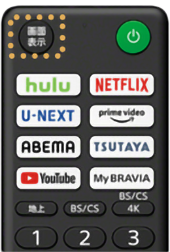 リモコンの画面表示ボタン