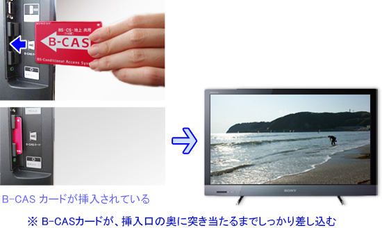 B Casカードのエラーメッセージが出る Android Tv Google Tv トラブル解決ナビ テレビ ブラビアなど サポート お問い合わせ ソニー