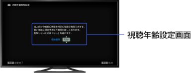 画面: 視聴年齢制限