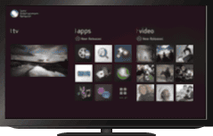 画面: テレビでインターネット