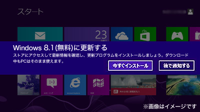 uWindows 8.1ijɍXVvbZ[W