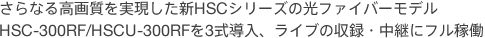 Ȃ鍂掿VHSCV[Y̌t@Co[f HSC-300RF/HSCU-300RF3ACu̎^EpɃtғ