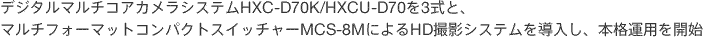 fW^}`RAJVXeHXC-D70K/HXCU-D703ƁA}`tH[}bgRpNgXCb`[MCS-8MɂHDBeVXe𓱓A{i^pJn