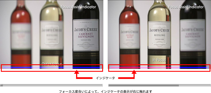 �t�H�[�J�X�x�����ɂ���āA�C���W�P�[�^�̕\�����E�ɐG��܂�