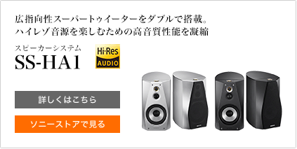 �L�w�����X�[�p�[�g�D�C�[�^�[���_�u���œ��ځB�n�C���]�������y���ނ��߂̍��������\���Ïk �X�s�[�J�[�V�X�e�� SS-HA1