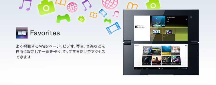 Favorites 悭Weby[WArfIAʐ^AyȂǂRɐݒ肵ĈꗗA^bv邾ŃANZXł܂