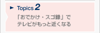 Topics2 �u���ł����E�X�S�^�v�Ńe���r�������Ƌ߂��Ȃ�