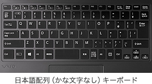 日本語配列（かな文字なし）キーボード