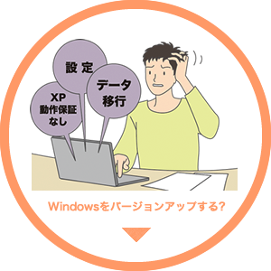 Windows�� �o�[�W�����A�b�v����H