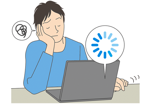 �p�\�R���̓��삪�x���Ȃ�