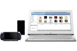 PSP® やXperia™ の音楽や写真・ビデオなどをVAIOで管理