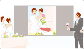 ファイル保存して、プロジェクターで見る